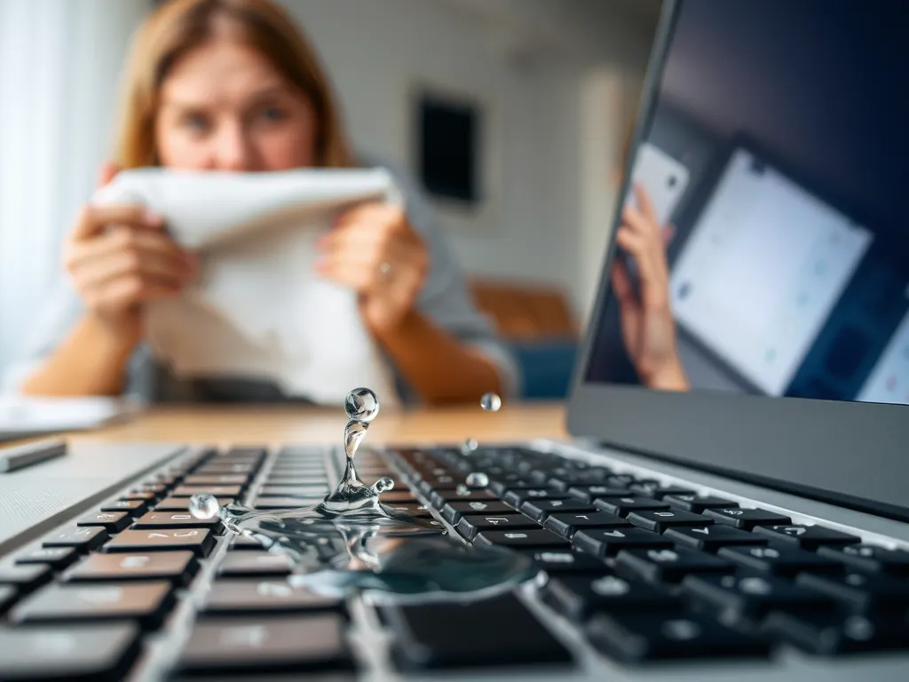 Zalany laptop – co robić?