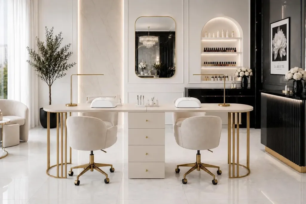 Biurko w salonie manicure - na co zwrócić uwagę przy wyborze