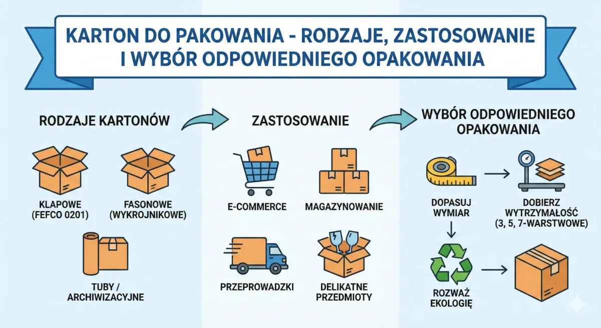 Karton do pakowania – rodzaje, zastosowanie i wybór odpowiedniego opakowania