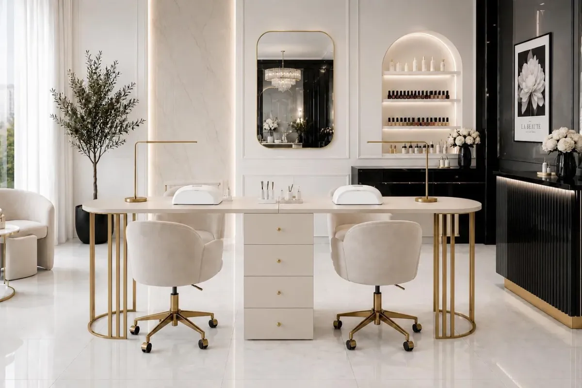 Biurko w salonie manicure – na co zwrócić uwagę przy wyborze